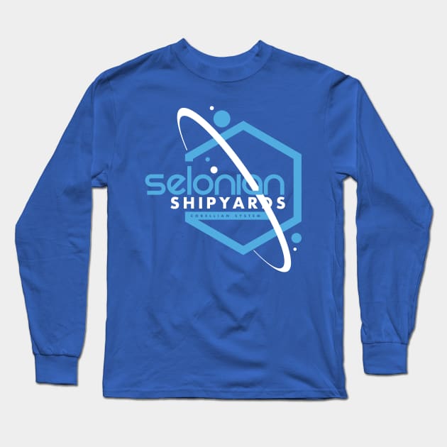 Selonian Shipyards Long Sleeve T-Shirt by MindsparkCreative